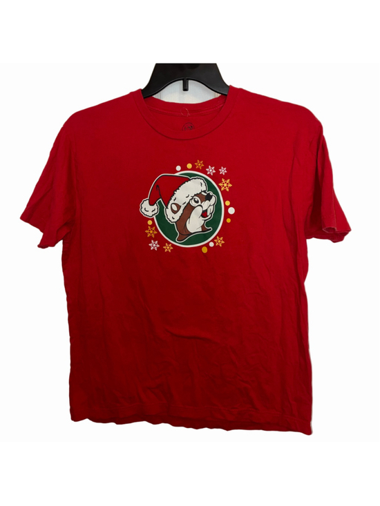 Buc-ee's Other - Buc-ee's Christmas Graphic T-Shirt Red Green Size L